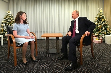 Слепая девочка из Нижегородской области взяла интервью у Путина