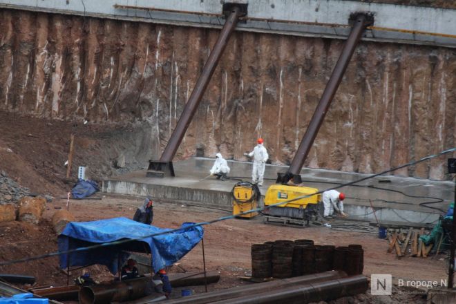 Опубликованы фото со стройки террасного парка в Нижнем Новгороде - фото 9