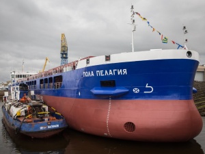 Сухогруз «Пола Пелагия» сошел на воду со стапелей «Красного Сормова»