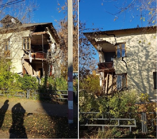 На Бору обрушилась стена жилого дома - фото 1