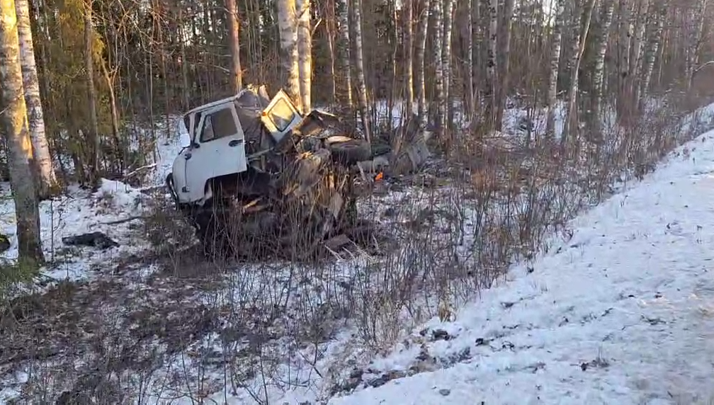 Женщина погибла в смятом автомобиле в Уренском округе Нижегородской области - фото 1