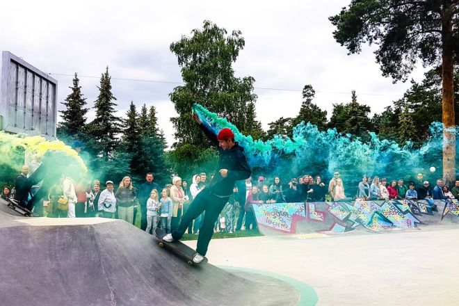 Глеб Никитин открыл скейт-парк в Выксе - фото 1