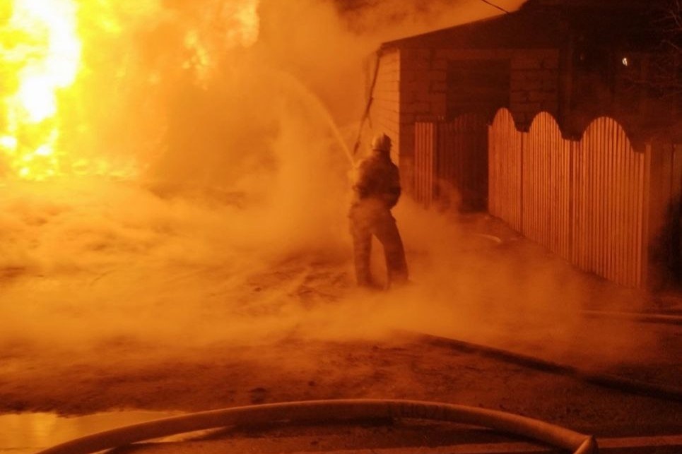 Два дома сгорели в Нижегородской области